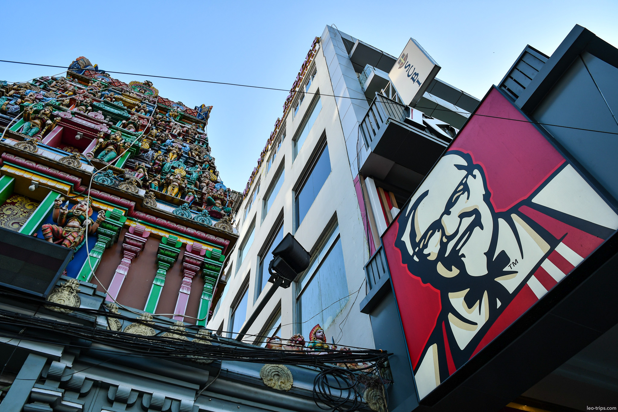 yangon sri devi hindu temple colorful gopuram tower yangon