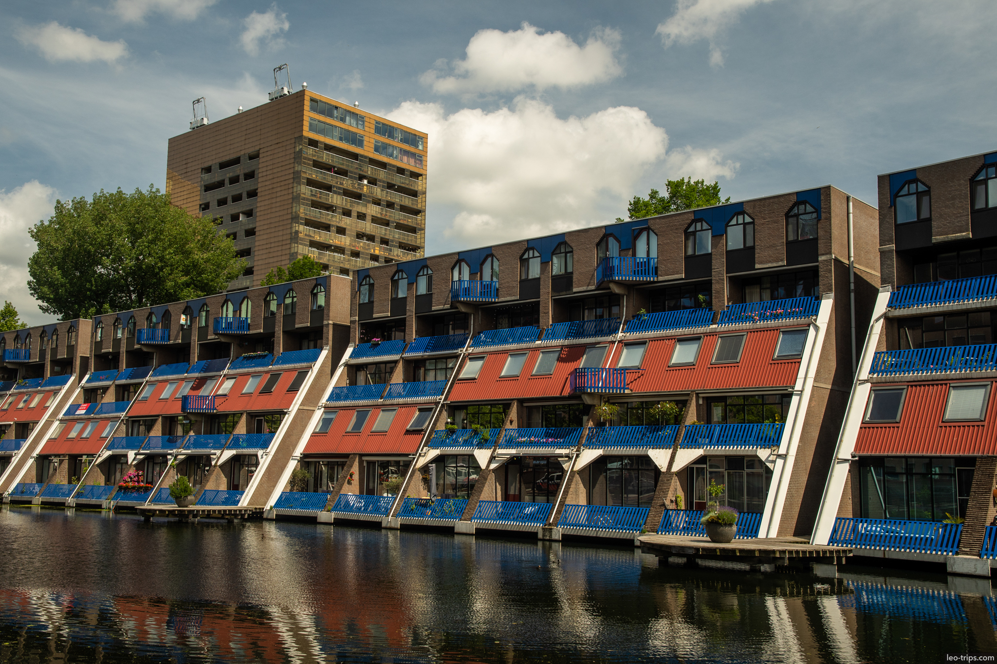 rotterdam colorful canal apartments waterfront rotterdam