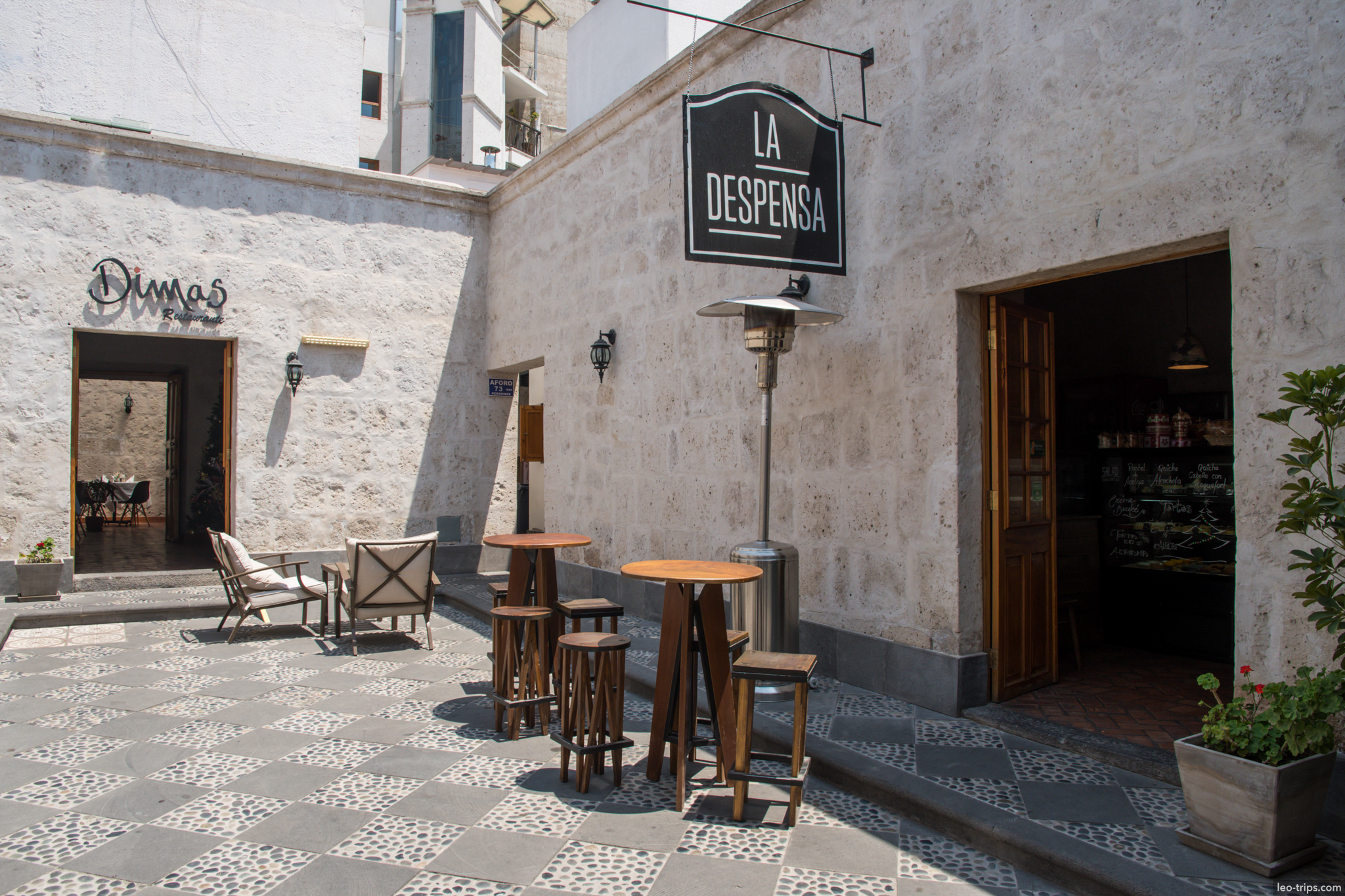 la despensa dimas restaurant courtyard arequipa arequipa