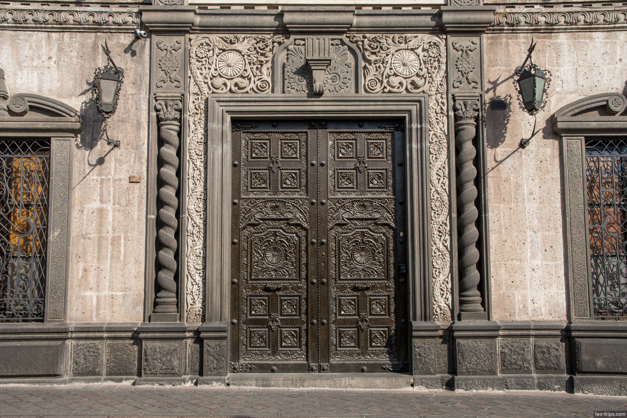 municipalidad arequipa baroque bronze door arequipa