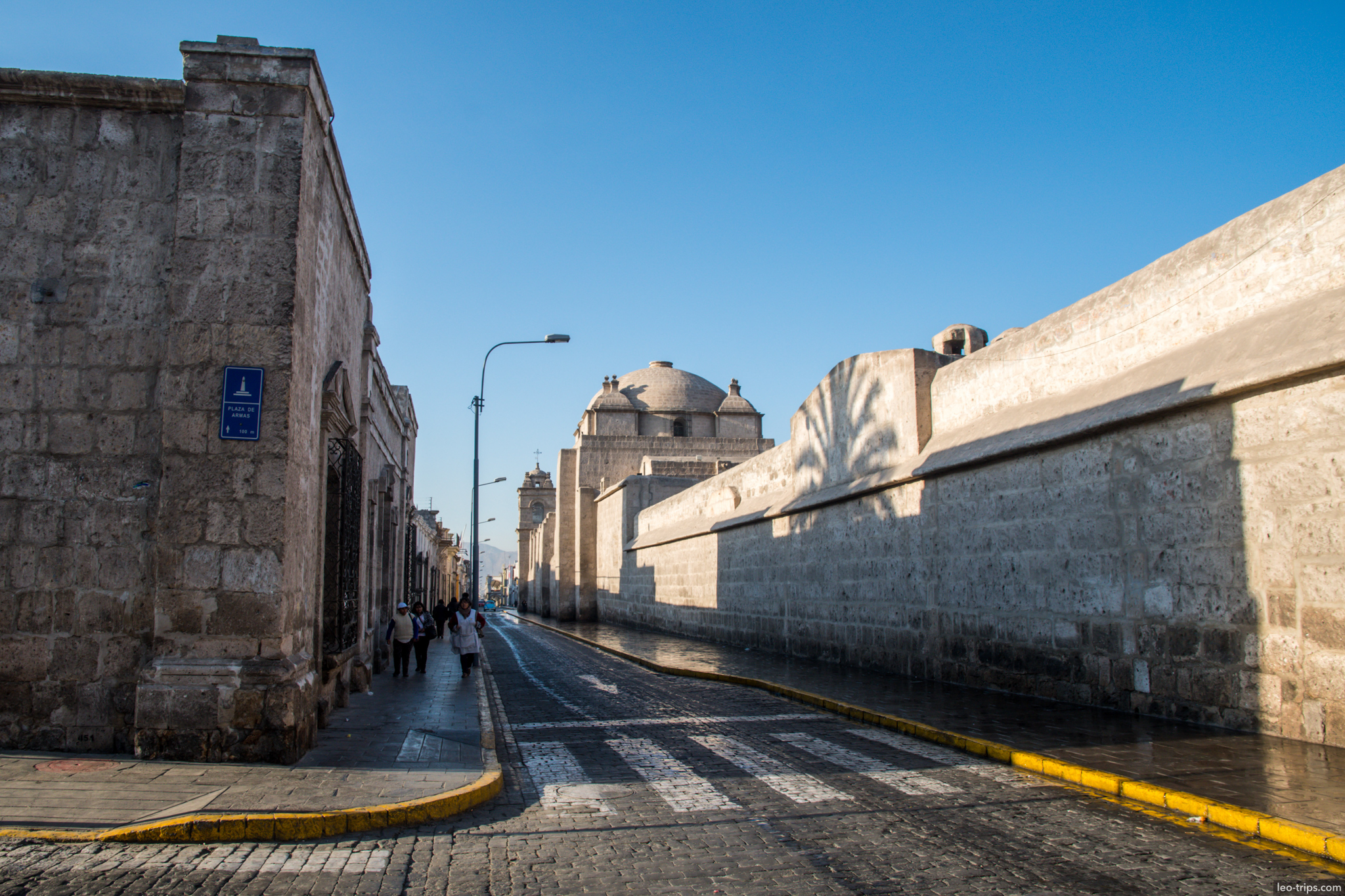 santa catalina monastery wall street dome arequipa arequipa