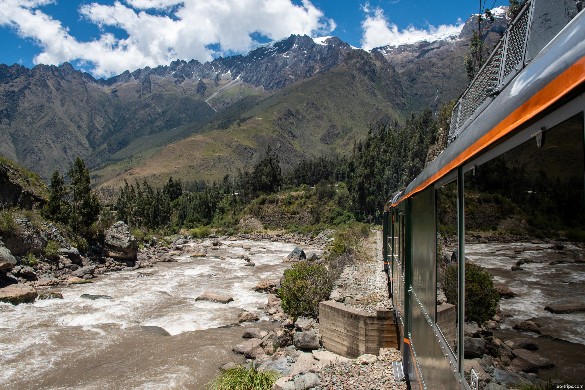 peru rail train urubamba river canyon around aguas calientes