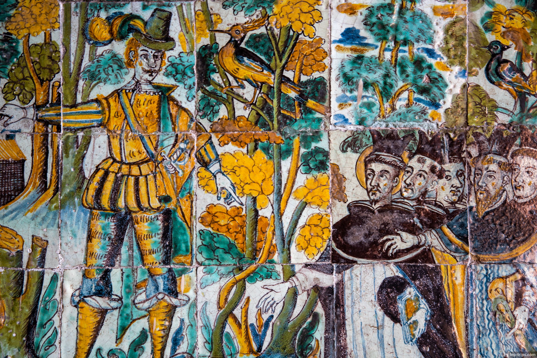 convento san francisco figurative tiles lima