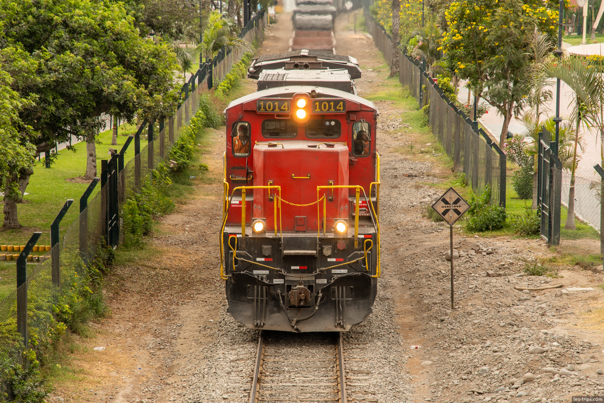 ferrocarril central peru locomotive 1014 front lima