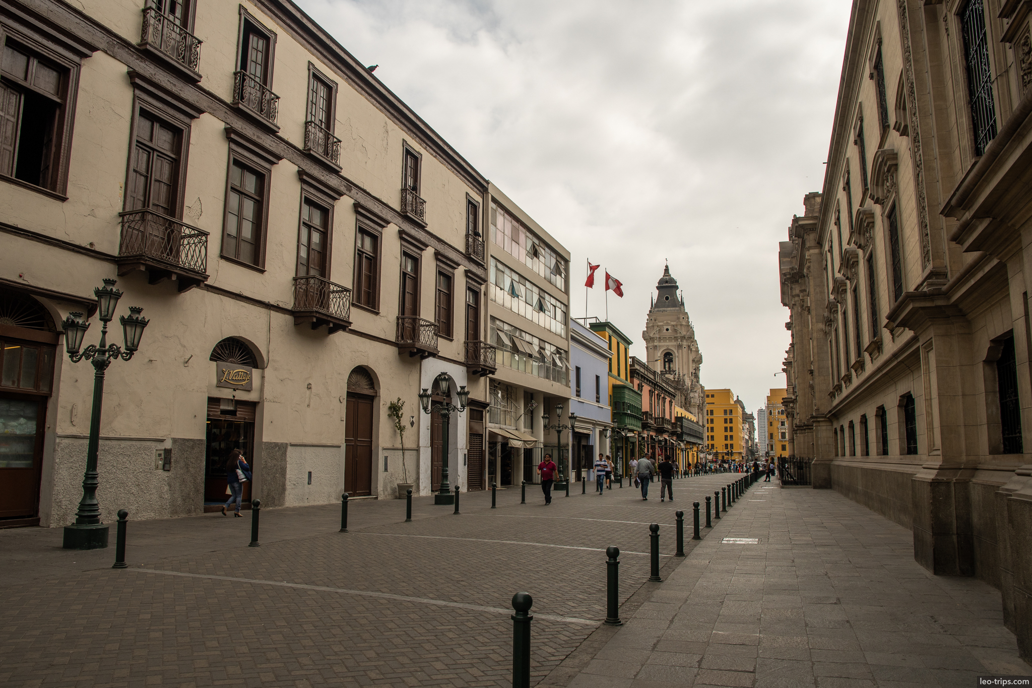 jiron de la union pedestrian street lima lima