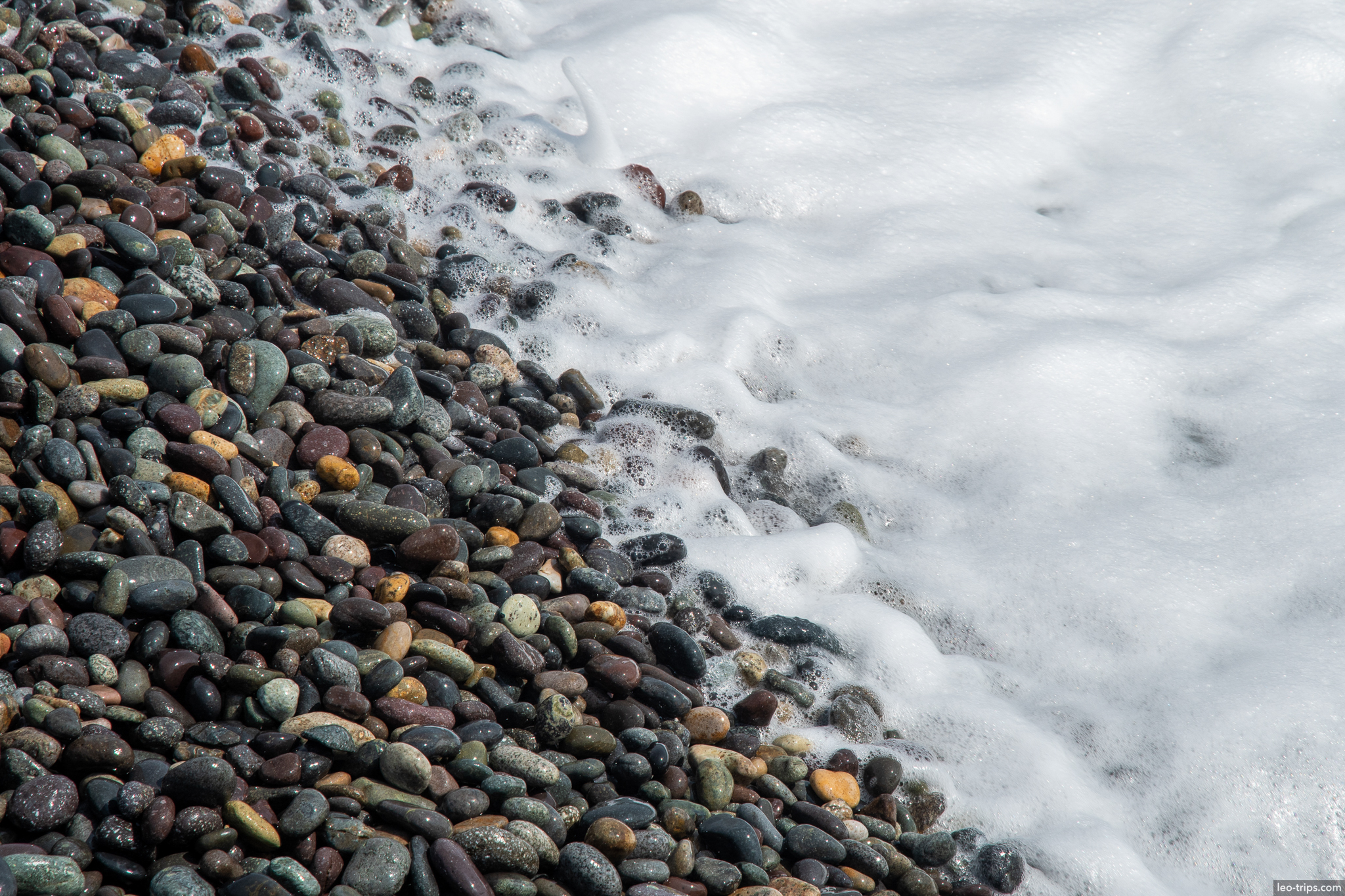 miraflores pebble beach wave foam lima