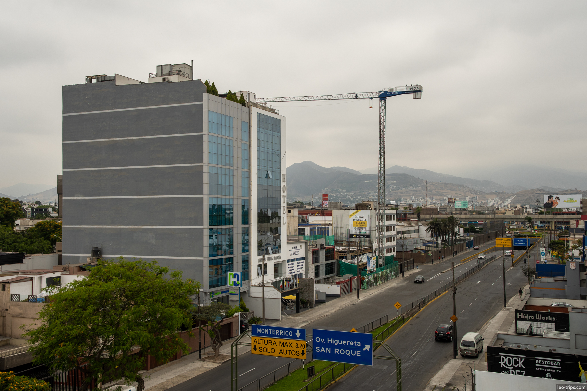monterrico san roque road signs hotel lima lima