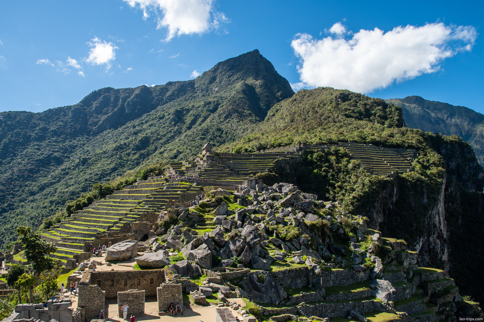 eastern terraces huayna picchu tourists machu picchu