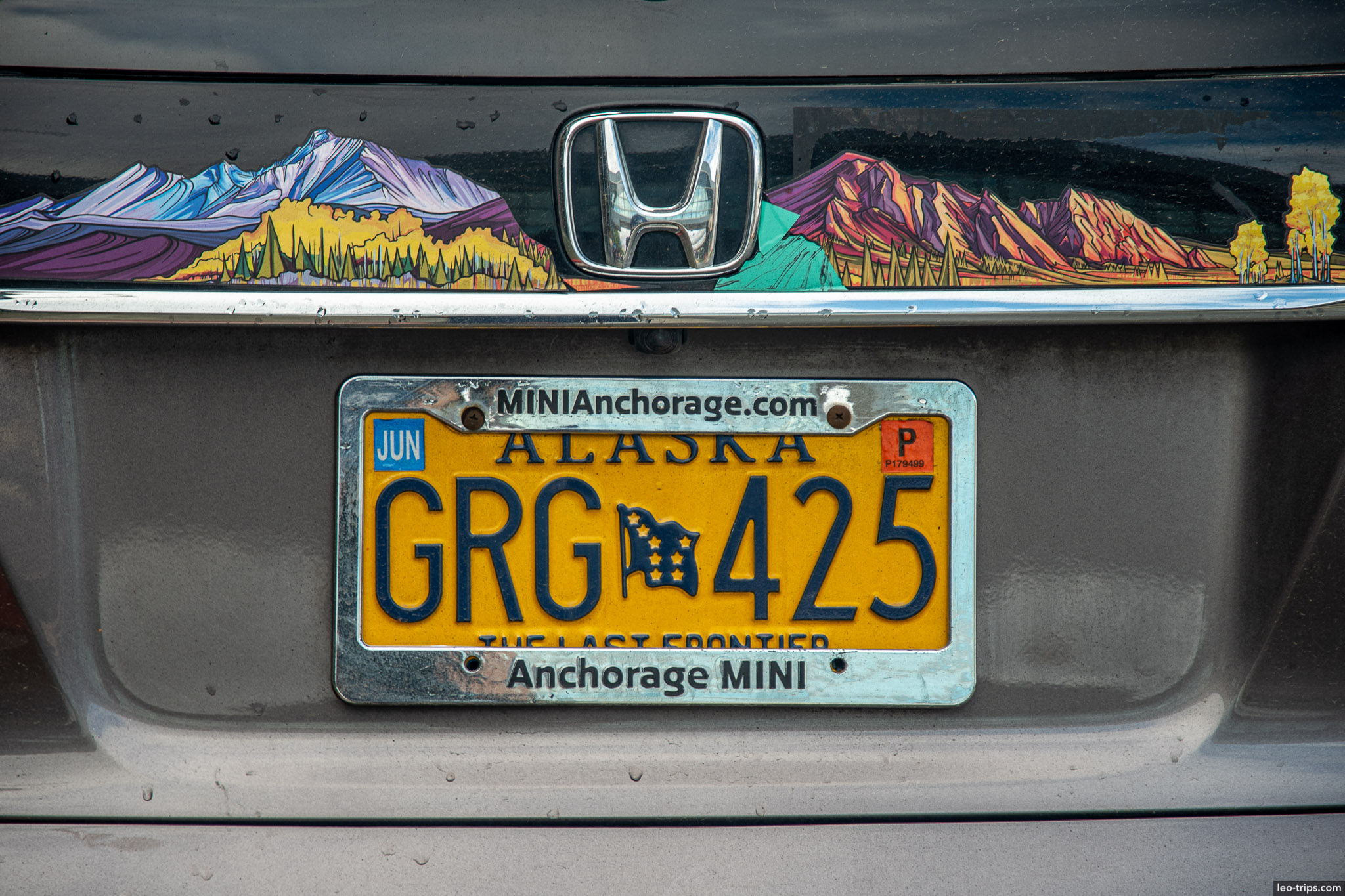 Alaskas car plate anchorage