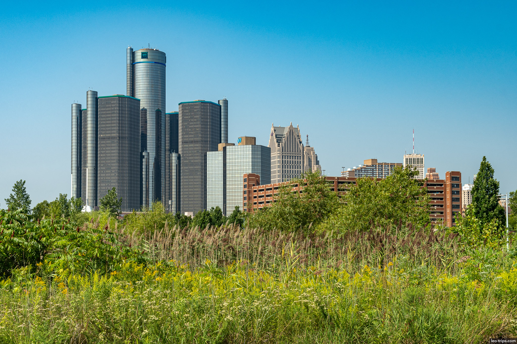 detriot downtown view detroit