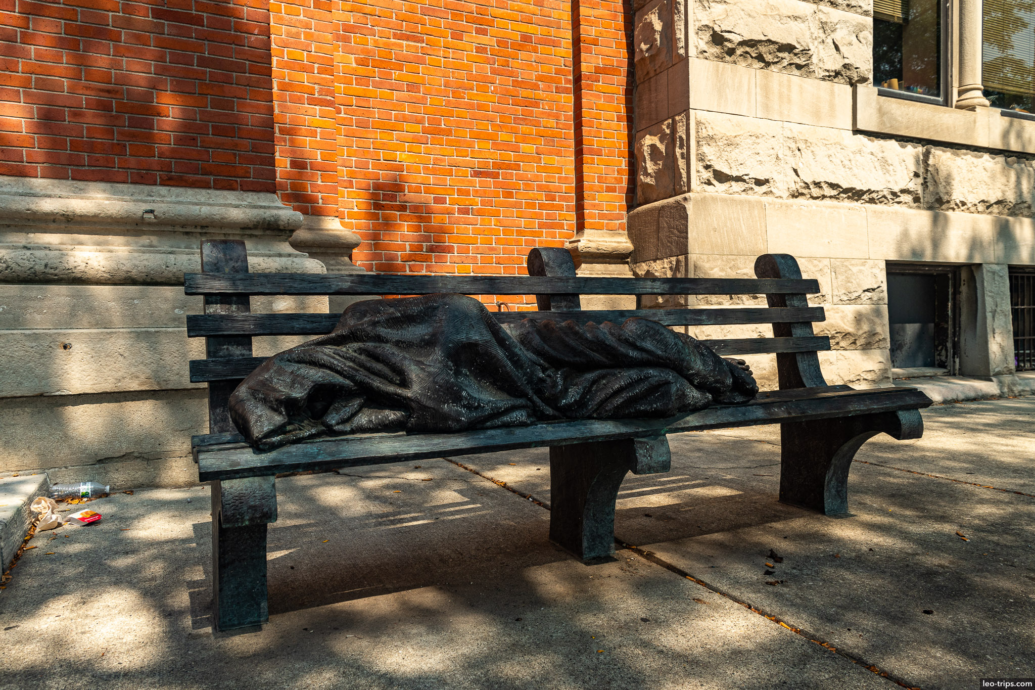 homeless jesus statue detroit