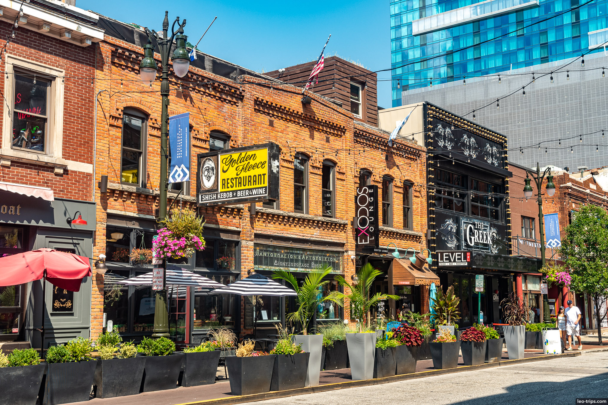 monroe street in greektown detroit