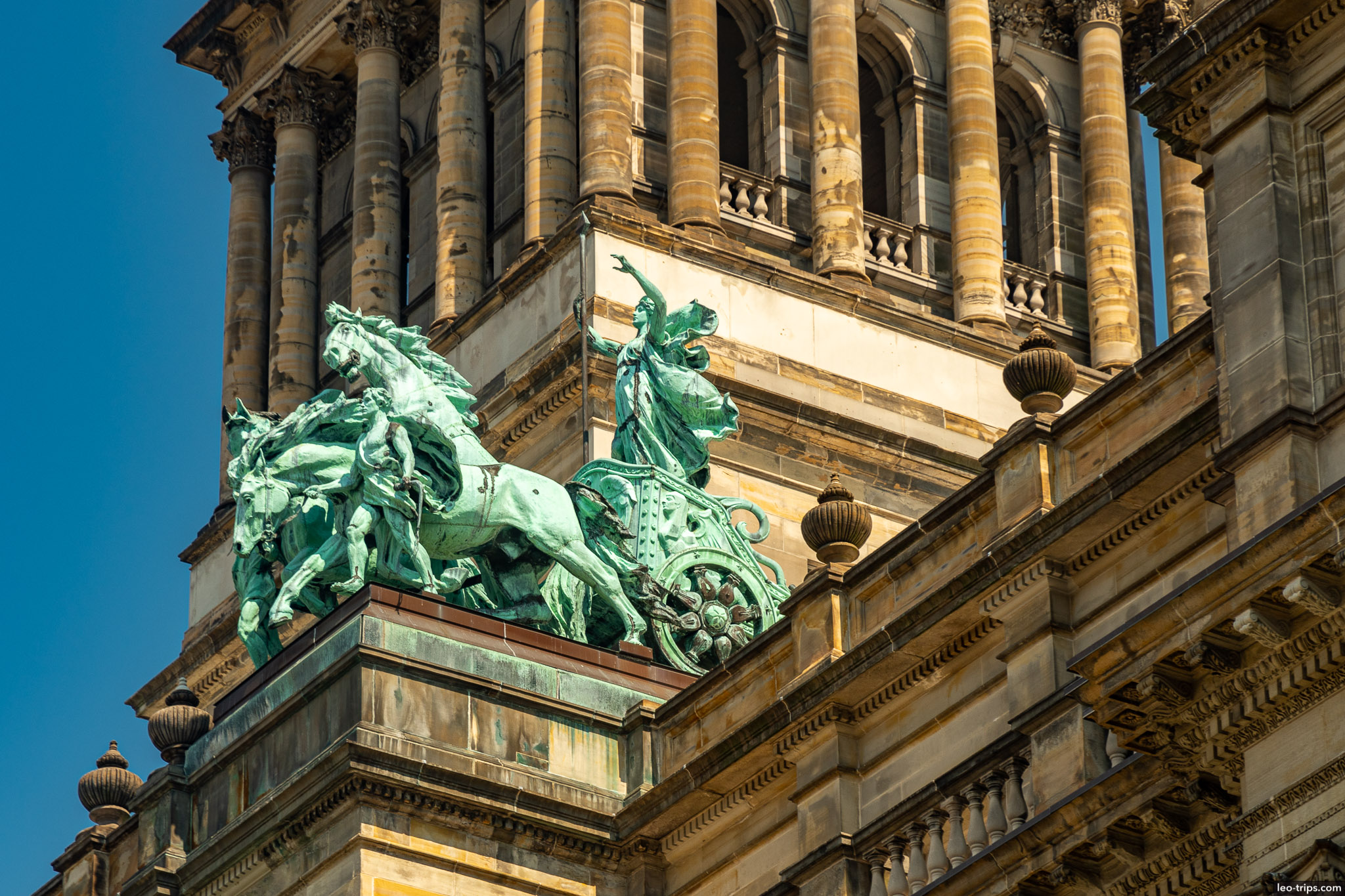 quadriga sculpture detroit