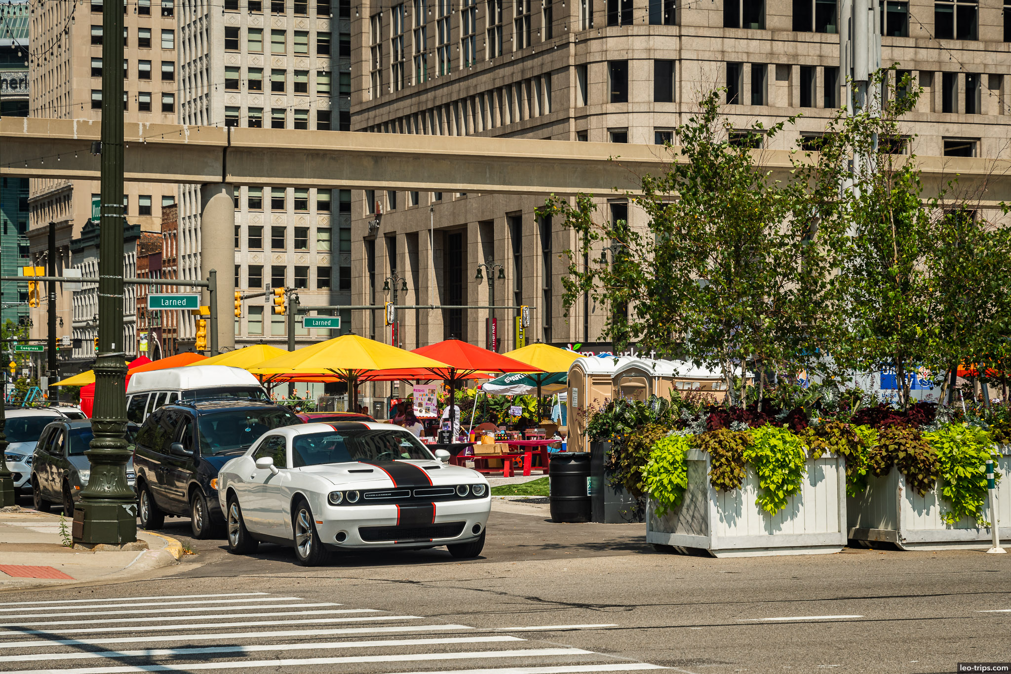 start of woodward ave detroit