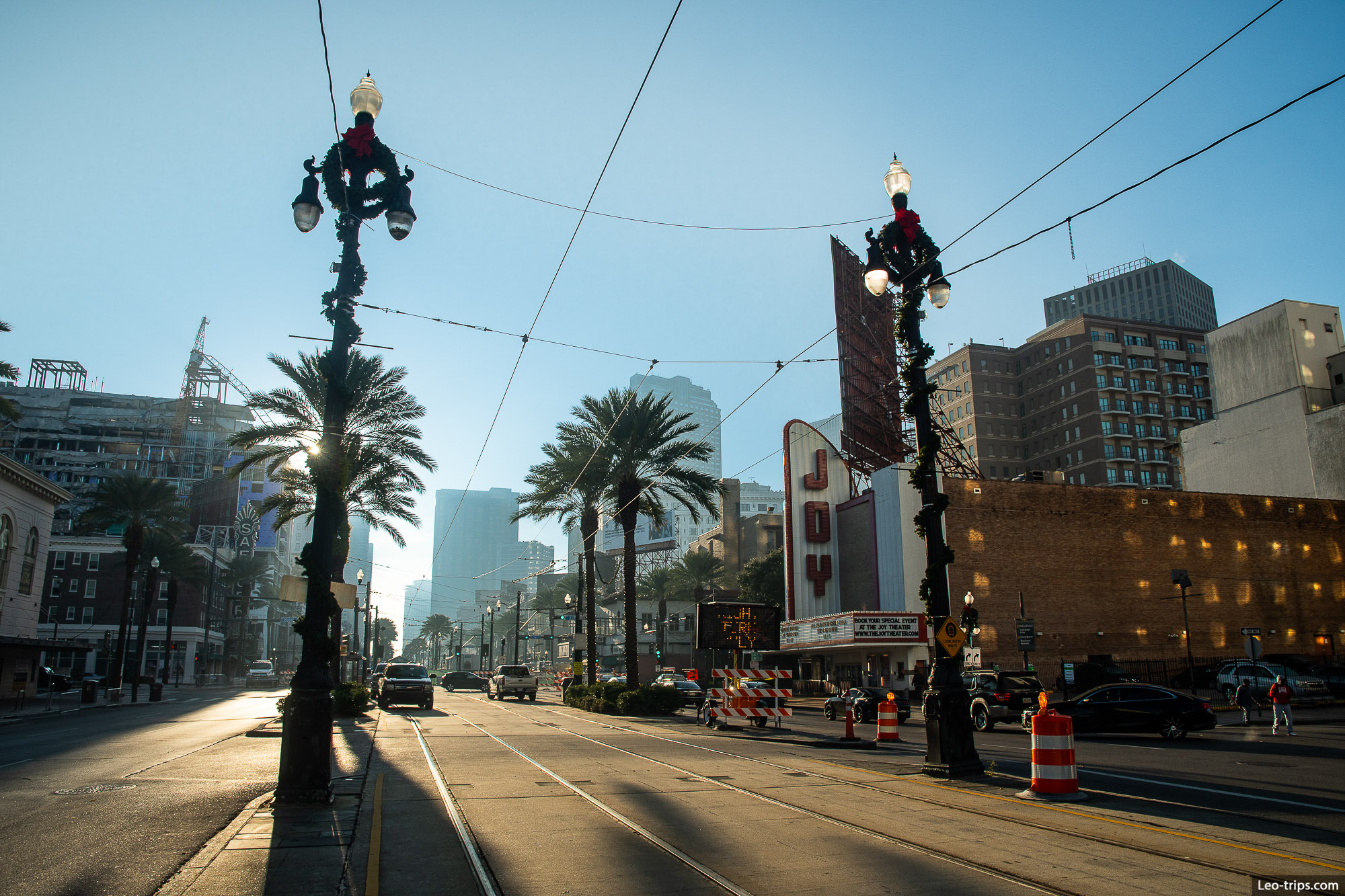 canal street at the morning new orleans