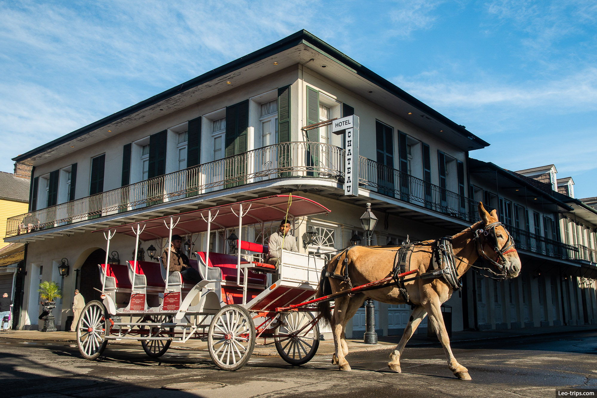 hotel shateau and horse carriage new orleans