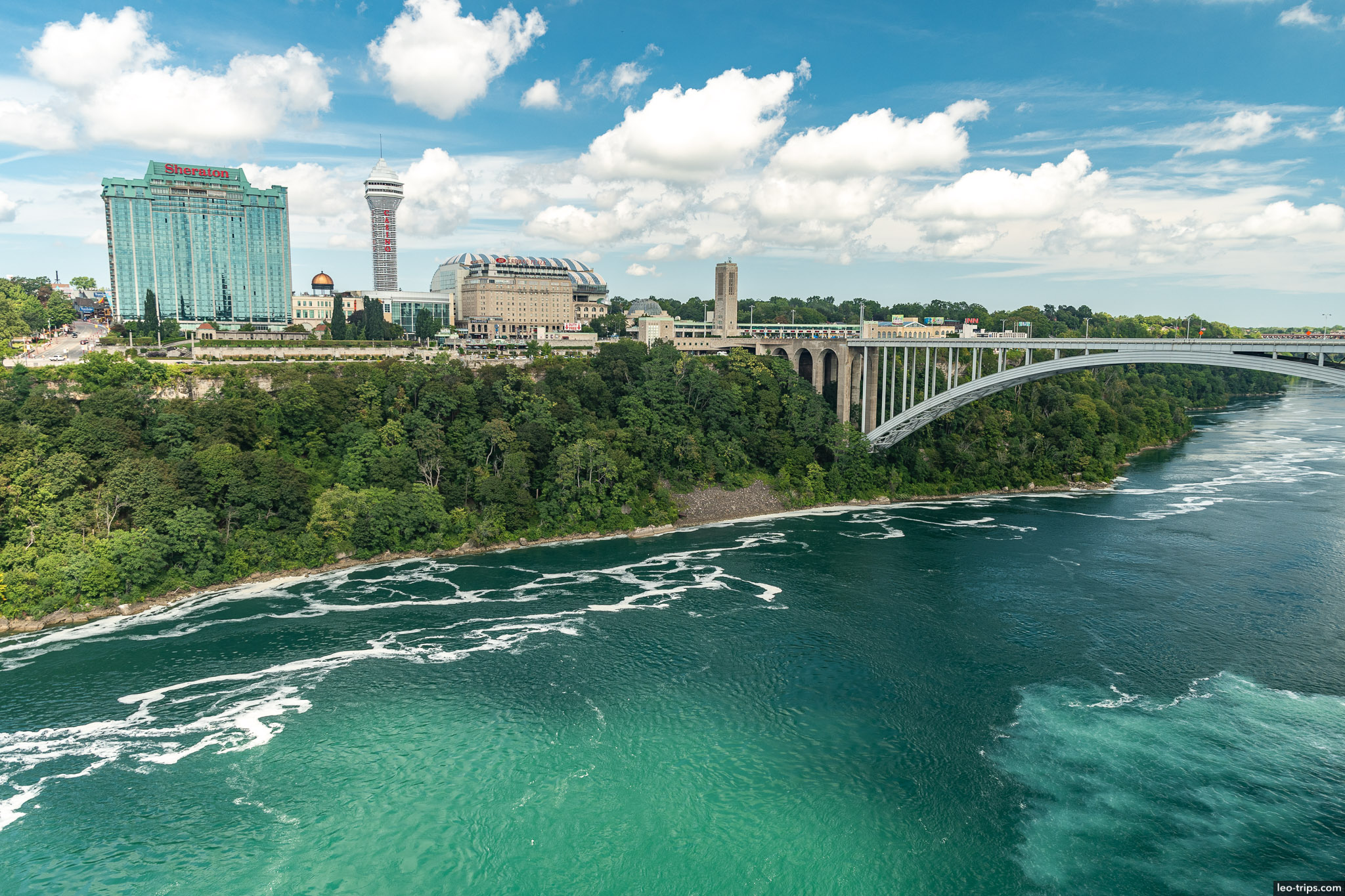 waterpark and rainbow bridge niagara falls state park
