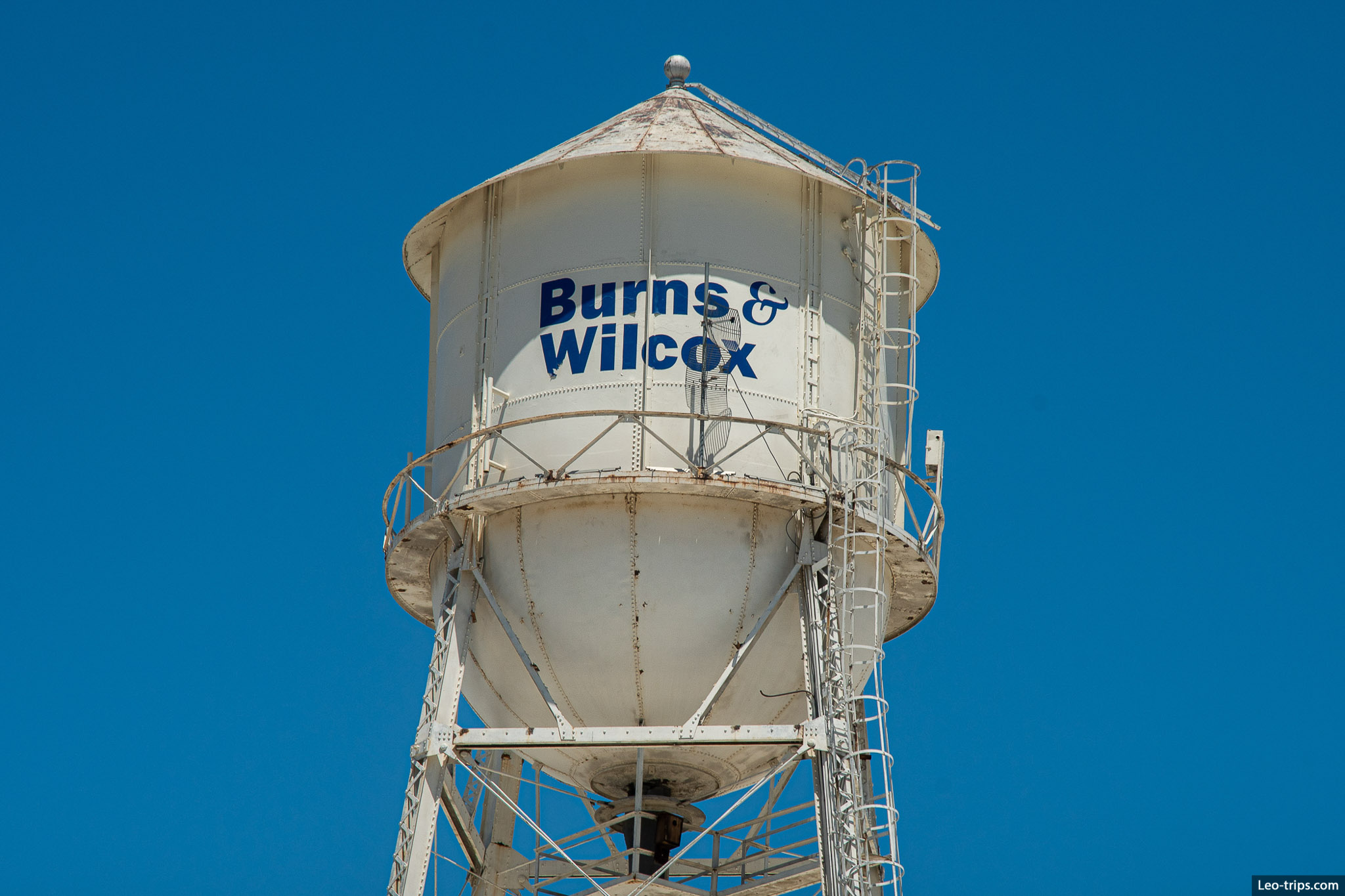 burns and wilcox sign on water tower salt lake city