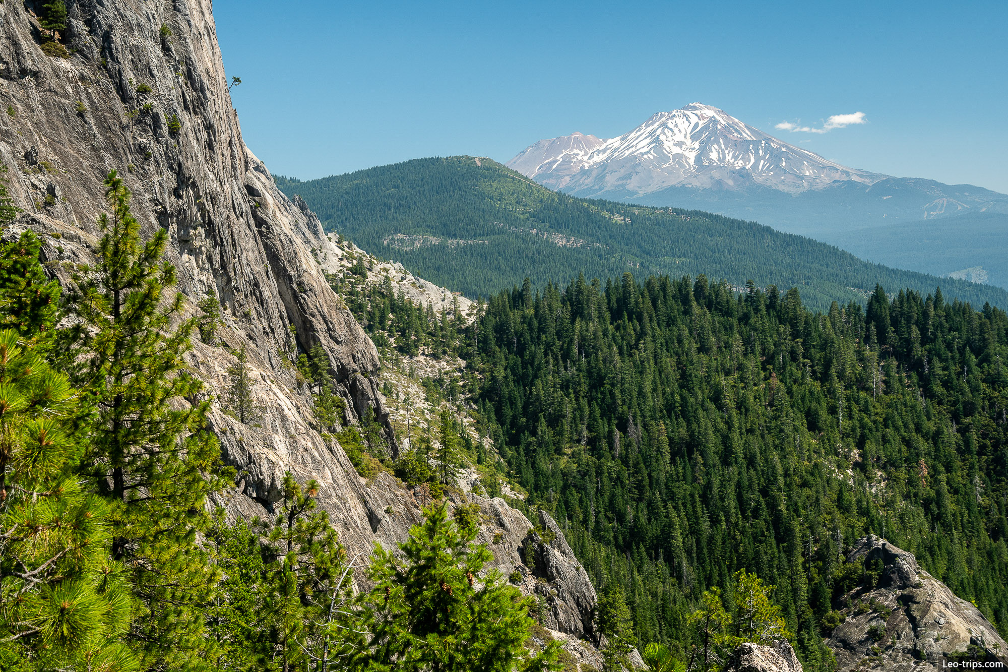forested slopes and mount shasta shasta trinity national forest