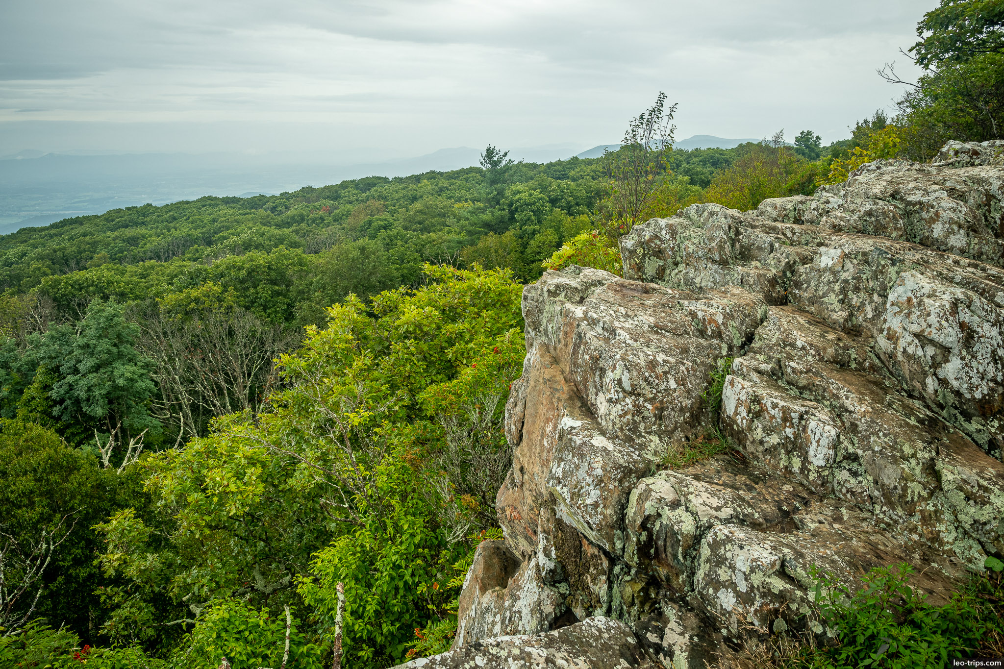 blackrock overlook shenandoah national park