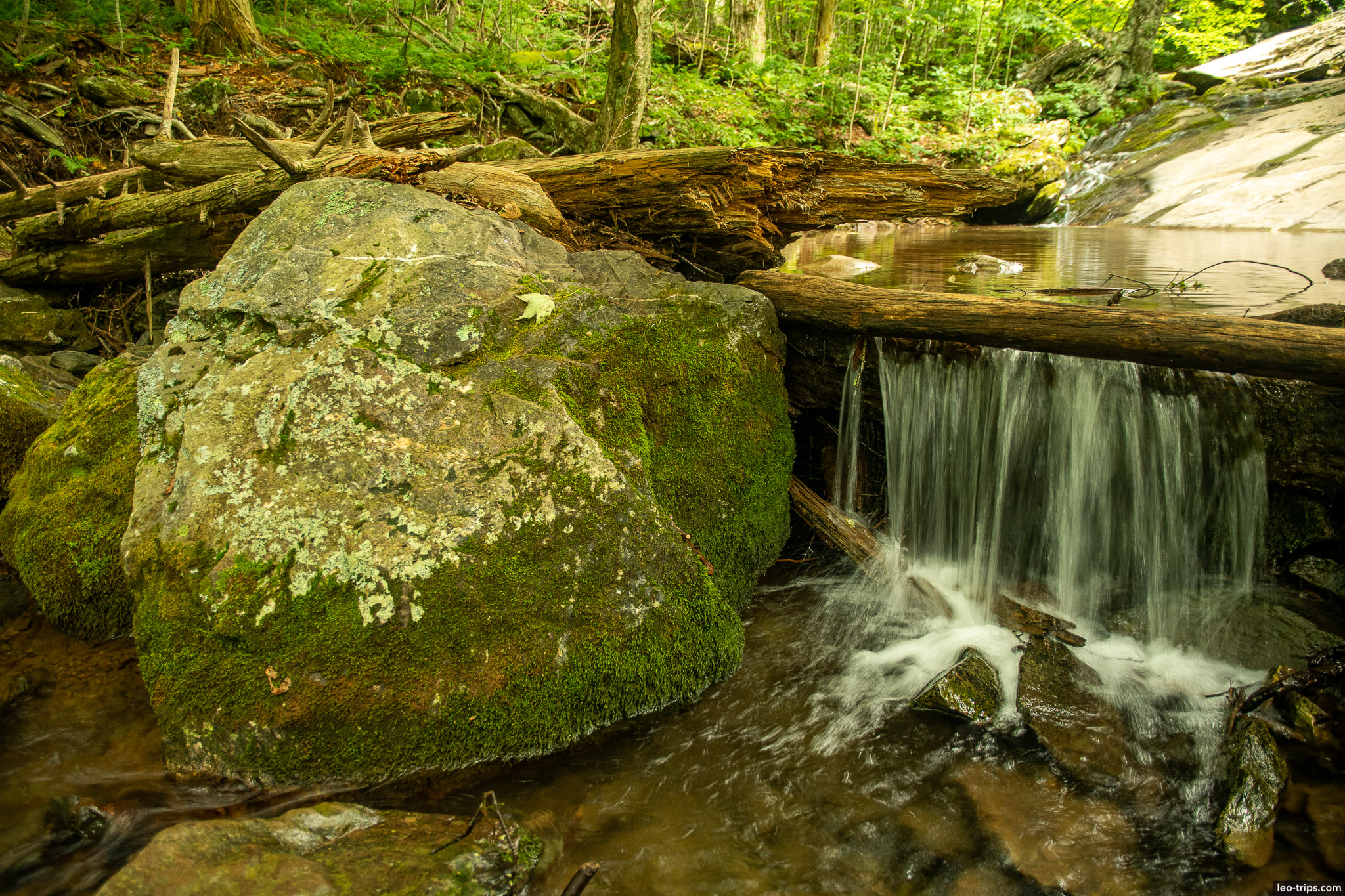 cascade of the rose river shenandoah national park
