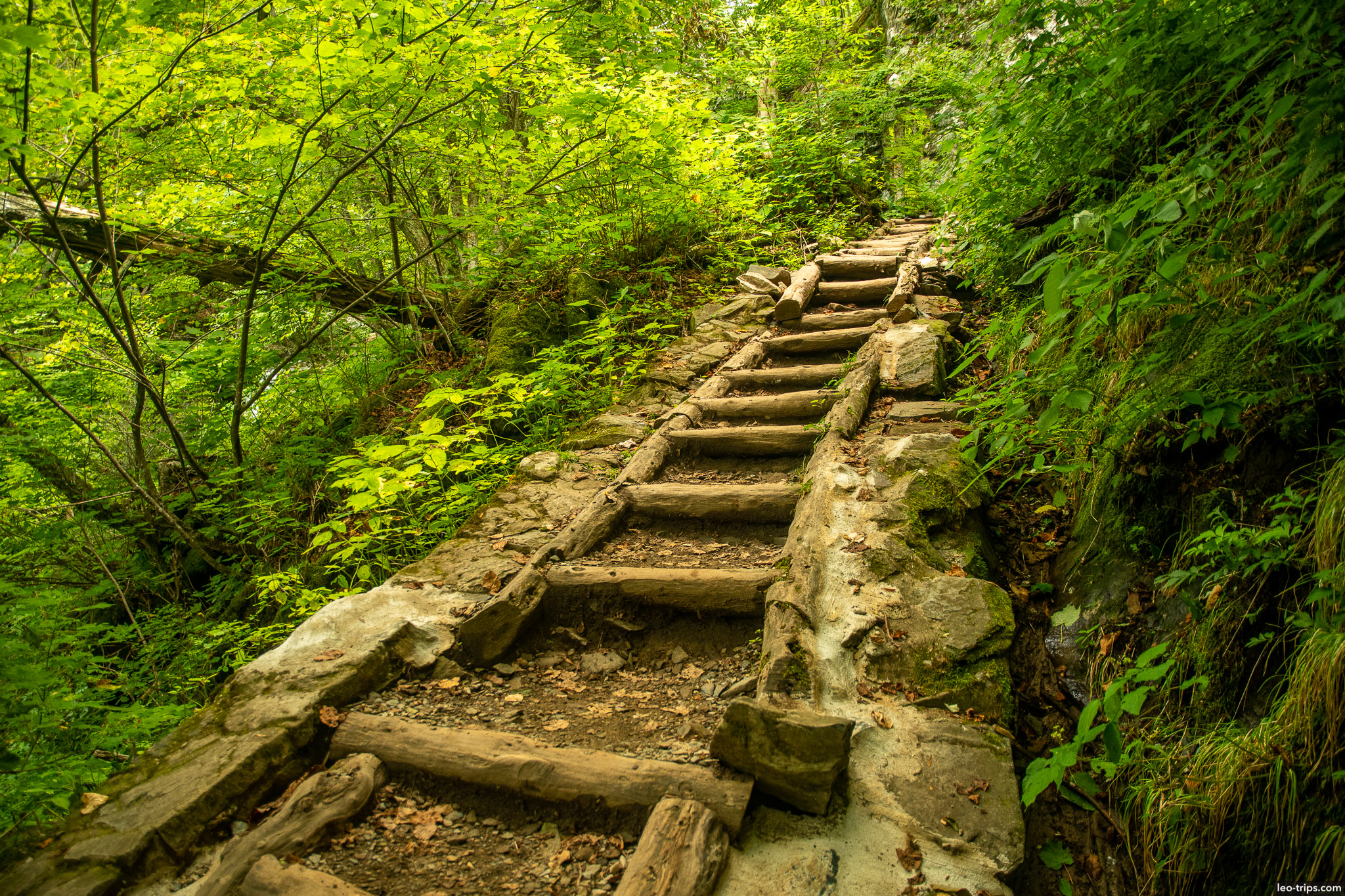 steep climb up to trail shenandoah national park