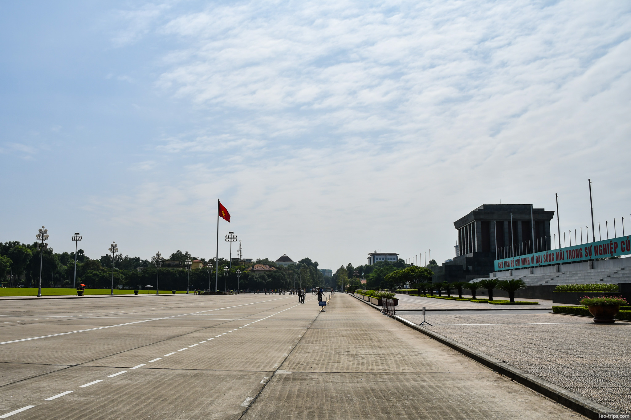 ba dinh square panorama ho chi minh mausoleum hanoi hanoi