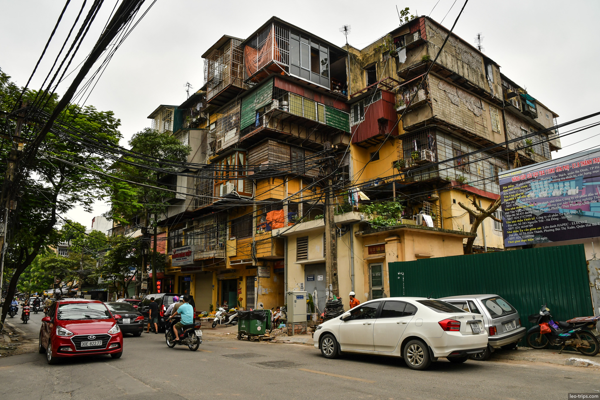 dilapidated soviet era apartment block hanoi hanoi