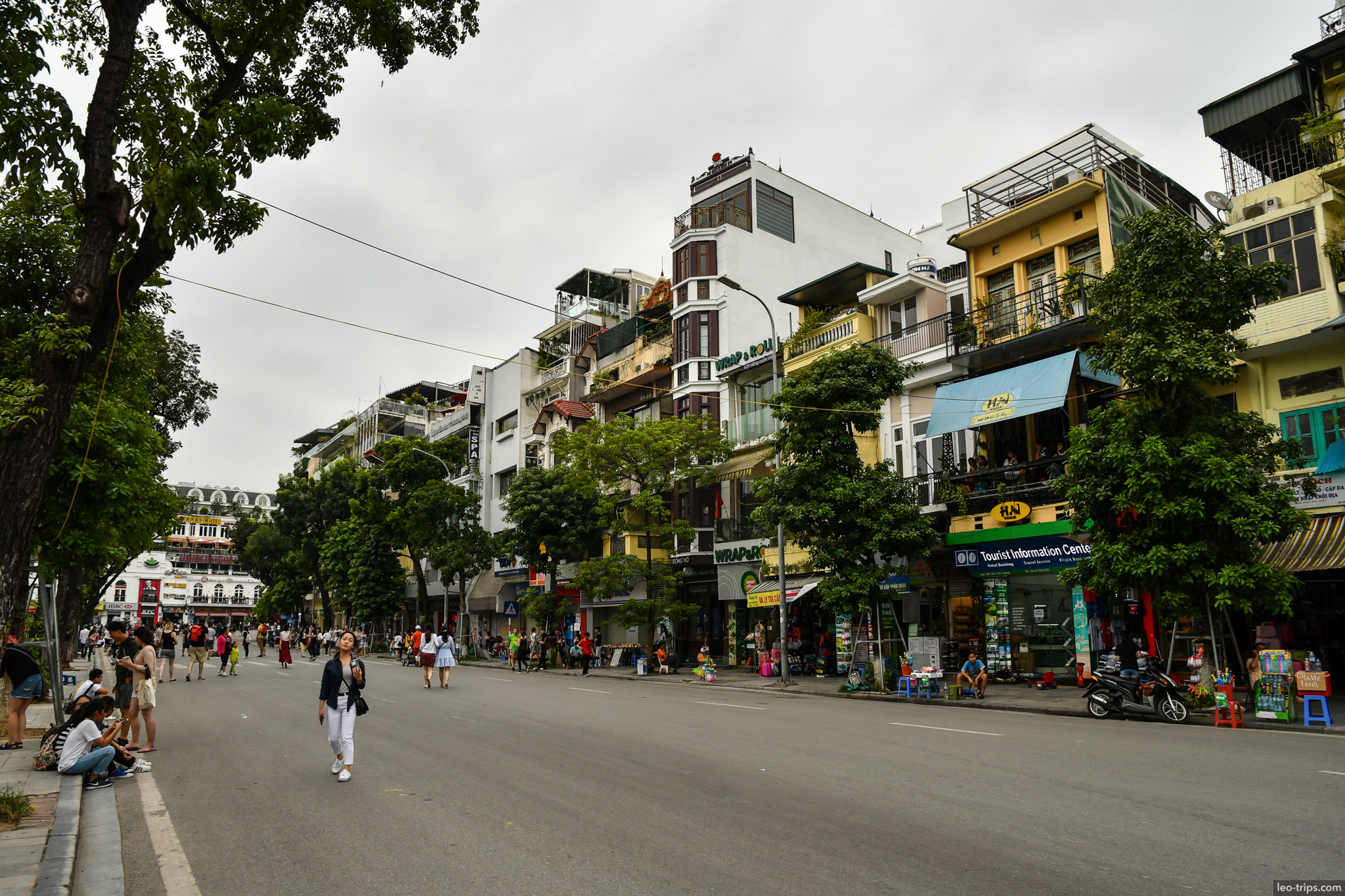 dinh tien hoang street pedestrian zone hoan kiem hanoi hanoi