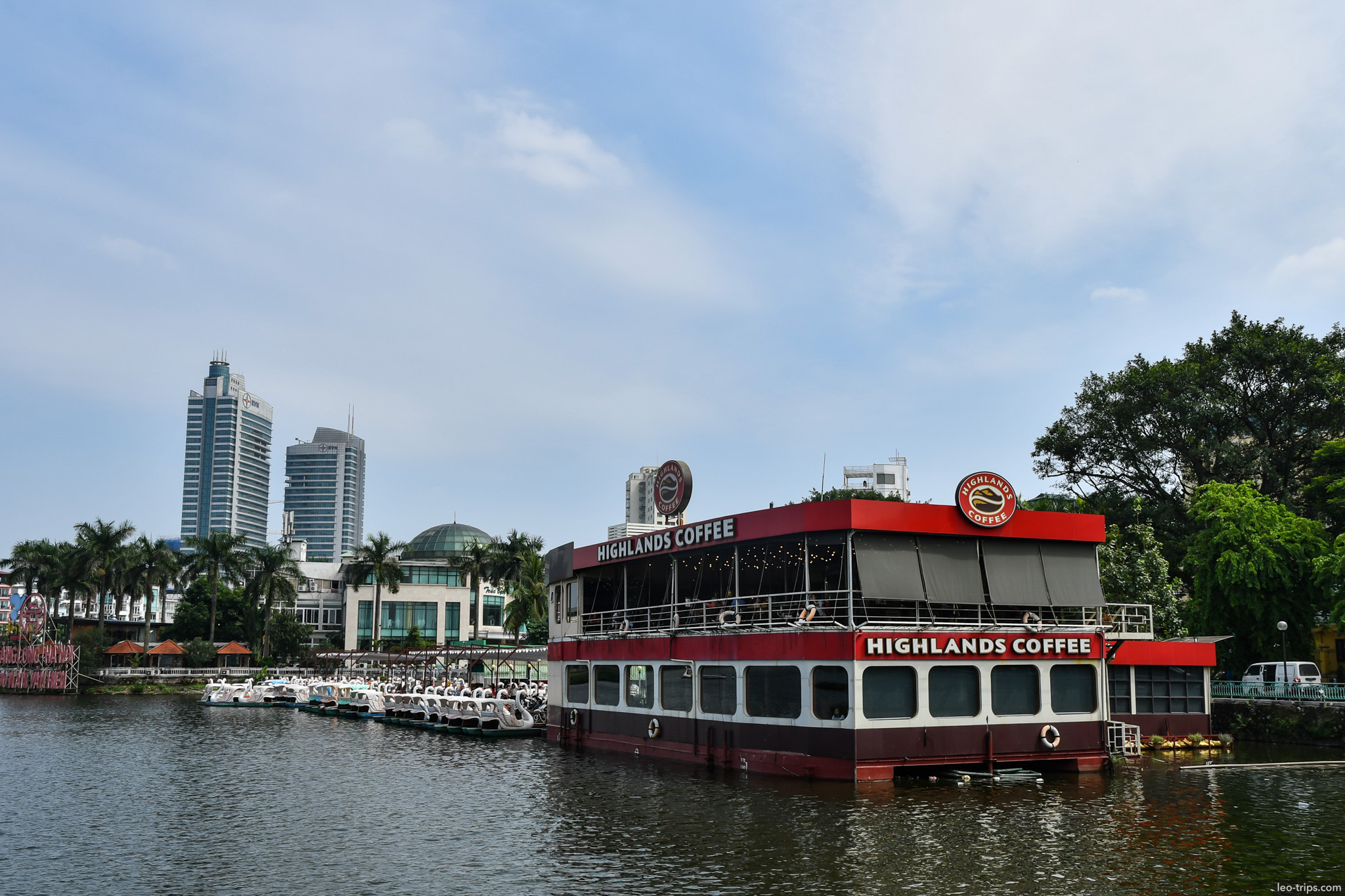 floating cafe boat west lake hanoi hanoi