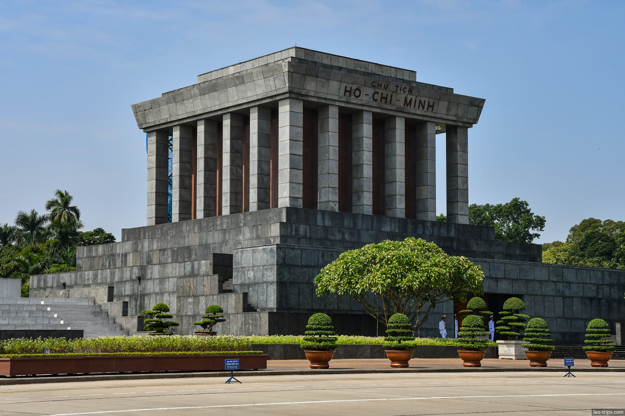 ho chi minh mausoleum front view hanoi hanoi