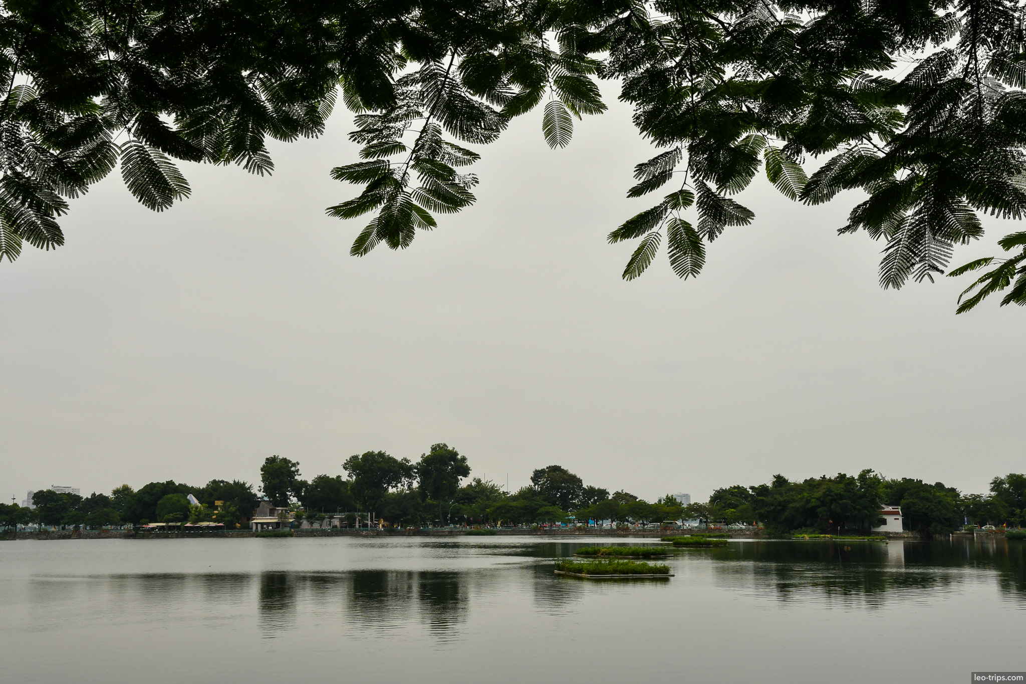 truc bach lake misty morning hanoi hanoi