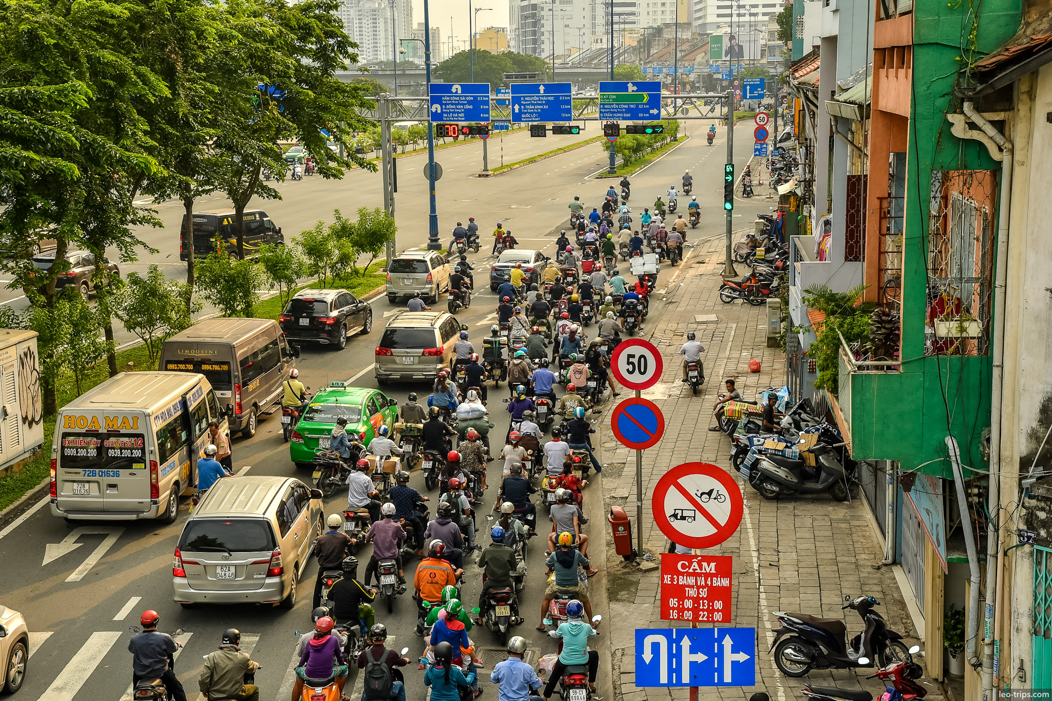 motorbike rush hour traffic jam saigon ho chi minh city