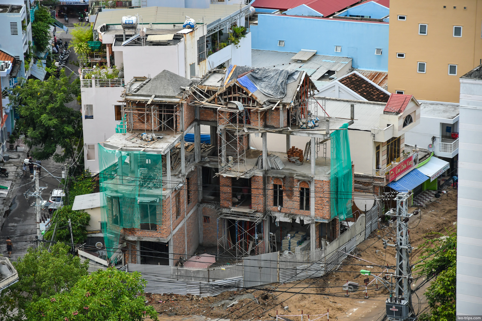 nha trang rooftop colorful buildings mountains panorama nha trang